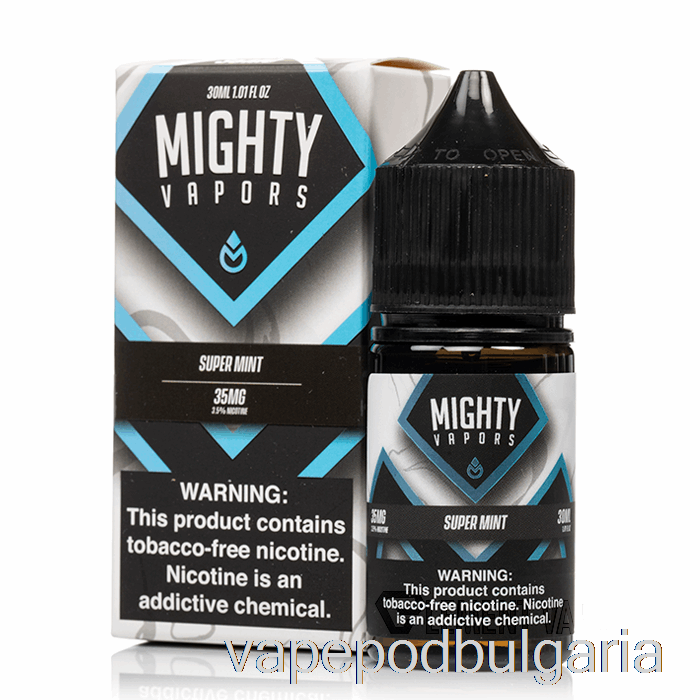 Vape Течности супер мента - мощни изпарения соли - 30ml 35mg